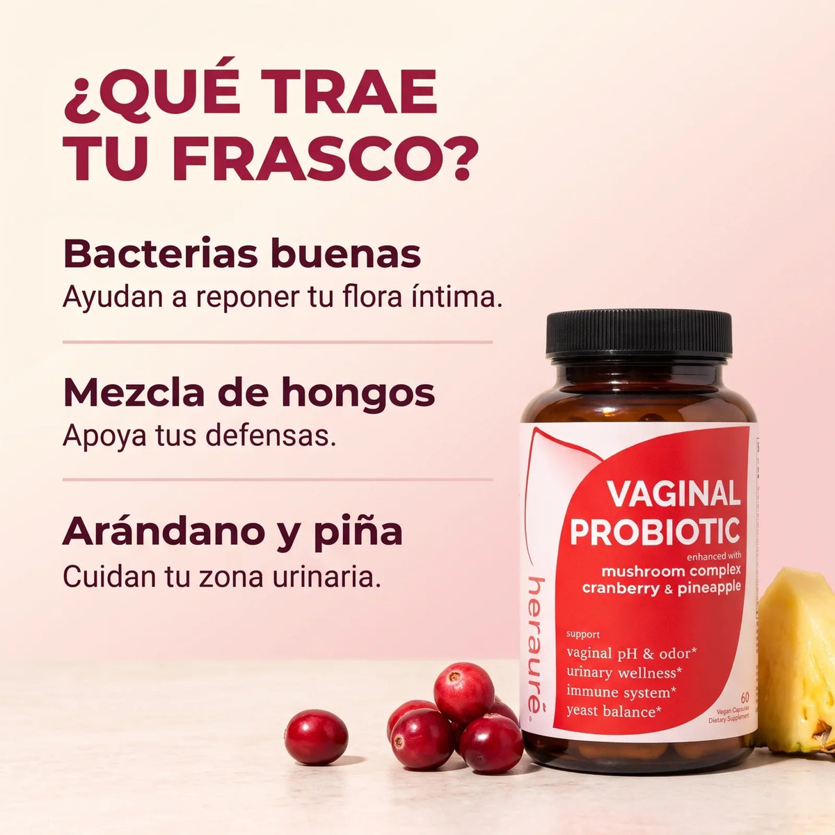 Heraure probiótico femenino 60 cápsulas